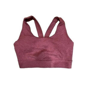 New Zelos Heathered Pink Sports Bra Size M